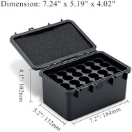 KIWIFOTOS 24 Slots 21700/20700 Battery Storage Box IP67 Waterproof