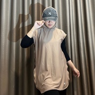 SPORTY VEST HIJAB Syar'i Hoodie Gymnastics HIJAB Women's Sports Tops, Zumba Gymnastics jersey Vest J