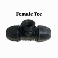 Female TEE 63 MM X 2 INCH OR DRAT TEE IN 63 MM X 2 INCH