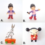 Jollibee kiddie meal twirlie bugs bunny looney toons pucca hard toys Collectible toy preloved
