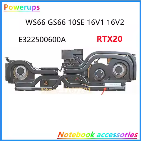 New Original Laptop CPU/GPU Cooler Heatsink&Fan For MSI Creator15 A10 GS66 WS66 P66 10SE MS-16V1 16V
