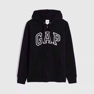 RPH473 Gap ฤดูใบไม้ผลิและฤดูใบไม้ร่วงผ้าฝ้ายบริสุทธิ์ Hooded Cardigan เสื้อกันหนาวสำหรับทั้งหญิงและช