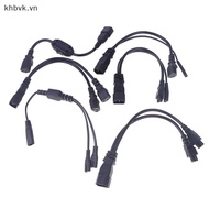 IEC C14 Male Plug To 2XC13 C5 C7 C11 Female Y Type Splitter Power Cord,C14 To 2ways C13 Power Adapte
