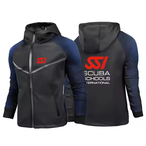 Scuba Diving Dive SSI 2024 Men Printing New Spring and Autumn Solid Color Pullover Hoodies Fashion R