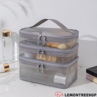 LEMONTREE9GP Make Up Organizer Bag, 1/2/3 layer Storage Travel Cosmetic Bag, Multifunctional Transpa