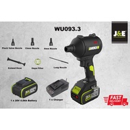 J&E NEW MODEL WORX WU093 Small Lithium Battery Industrial Hair Dryer Dust Blowing Dust Removal Blowe