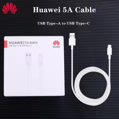 Original 1M Huawei SuperCharge 5A USB Type C Data Cable for Huawei P30 P40 pro plus Huawei Phone Mat