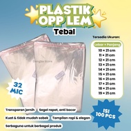 (THICK) OPP Plastic Clear Glue 10x21/11x21/12x21/13x21/14x21/15x21/16x21/17x21/18x21/19x21 PLASTIC B