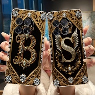 Cover For OnePlus 12, OnePlus 12R New Fashion Retro Initial Letter Couple Phone Case Transparent Sof