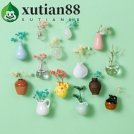 XUTIAN Mini Vase Fridge Magnets, Decorative Handmade Vase Refrigerator Magnet, DIY Craft Unique Smal