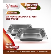 GN PANS EUROPEAN STYLES SIZE 1/ 4X65 - H - FGN