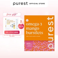 The Purest Co Omega-3 Mango Burstlets (Plant-Based DHA & EPA for Brain & Heart Health)