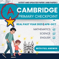 Cambridge Primary Checkpoint Real Past Year Exam Papers 2025– 2022 | APR - OCT Year 6 (Stage 6) Engl