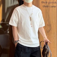 Men's T-shirt Local Brand Adamtino - 320GSM - Streetwear 100% Cotton - Genuine