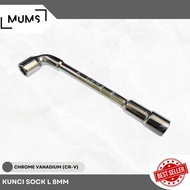 DDS480 - Double Socket Key 2 Way 8 mm - Shock Socket Wrench DR 1/2" 6PT CR-V Double Socket Key 2 Way