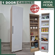 ArisaHome Integrated Sideboard Cabinet Storage Cabinet High-standing Cabinet Kitchen Cabinet Home Cabinet with Wheel