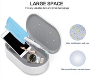 Hộp sạc khử trùng tia UV điện thoại Hoco DCW01 UV-Box UV Sanitizing Box kèm sạc nhanh không dây cho