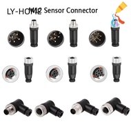 LIAOYING M12 Sensor Connector, Sensor Plug Connector M12 Aviation Plug, M12 Sensor Cable Connector M