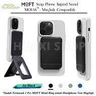 MOFT Magsafe Phone Tripod Stand Stain-Resistant MOVAS™ Leather  Angle Adjustment &amp; Strong Magnets Tripod for iPhone 12/13/14/15