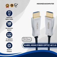 Cable HDMI Fiber Optic 4K 30M HDMI 2.0 Fiber Optic 18 Gbps 30M Cable HDMI FO 4K 30M