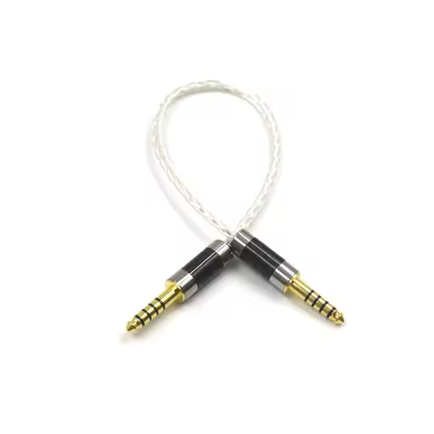 8 Core 99% Pure Silver OCC Cable 4.4mm Balanced Male to Male Audio Adapter IFI Zen DAC