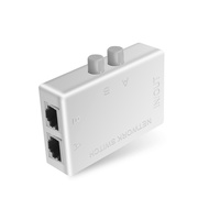 【SFF】-Mini 2 Port RJ45 RJ-45 Network Switch Ethernet Network Box Switcher Dual 2 Way Port Manual Sharing Switch Adapter HUB