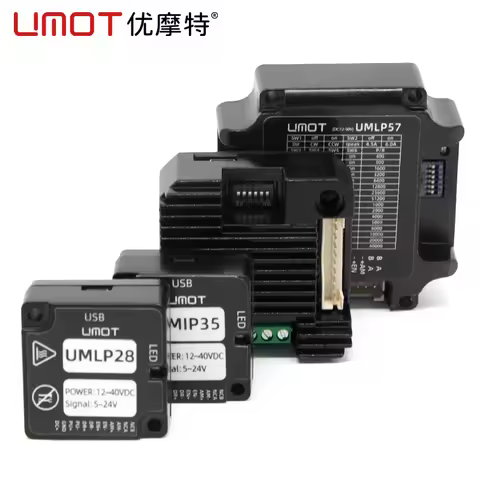 UMOT CNC Mini Integrated Stepper Driver 0.1A-3.5A Micro Pulse+Direction IO Control Resolutions for N