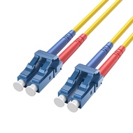 Fiber- 1M/3ft OS2 Single Mode LC to LC Fiber Patch Cable,10Gb Multi-Mode Jumper Duplex 9/125um LSZH 