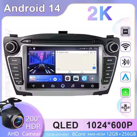 Auto Radio Car For Hyundai Tucson 2 LM IX35 2009-2015 Android 15 Multimedia Dash Cam Player Screen G
