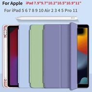 Case for iPad 10.2 Pro 11 M2 9.7 Mini 6 10.5 Air 3 Smart Cover with Pencil Holder iPad 10th 9th 8th 7th 6th 5th Generation Funda