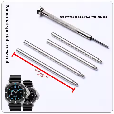 Stainless Steel Screw Rod For Panerai PAM111/441 men Watch Strap Connection Rod watchband Fixing Sha