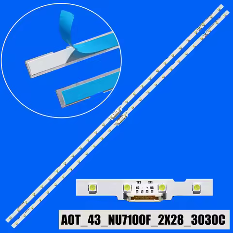 LED backlight strip for UE43NU7022K UE43NU7092U UE43NU7120W UE43NU7125K UE43NU7140U UE43NU7452U UE43