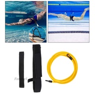 [Fenteer1] 4 Swim Training Leash Swim Training Belt Swim Resistance Tether with Waist Belt