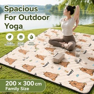 Thick 6-Layer Waterproof Camping Mat 2x2m/2x3m-Foldable Beach Camping Mat Easy to Machine Wash