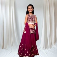 พร้อมส่ง ชุดเดรส ชุดเด็กอินเดีย อินเดียสไตล์ ชุดคอสตูม costume indian girl dress *Sleeveless Kurti &