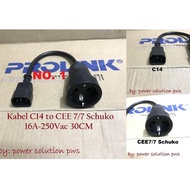 Power Cord cable, Apc C14 to CEE7/7 schuk plug change converter
