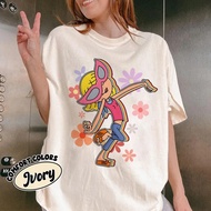 Super Cute Disney Lizzy Mcguire Shirt Mcguire's Colorful Floral T-Shirt Leisure