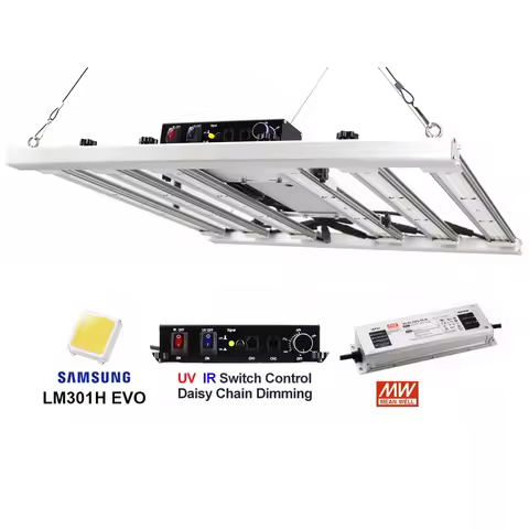 2024 Latest 240W 320W 480W 600W Samsung LM301H EVO V5 LED Grow light Bar Turn on/off Grow Tent Compl