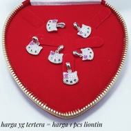 HELLOKITTY CHILDREN'S PENDANT 925 SILVER WITH WHITE GOLD PLATED / LT96