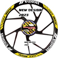 ∋☑HONDA XRM 110 NEW DESIGN STICKER MAGS FRONT AND REAR