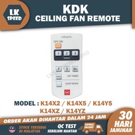 K14X2 K14X5 K14Y5 K14XZ K14YZ KDK CEILING FAN REMOTE CONTROL SPEED