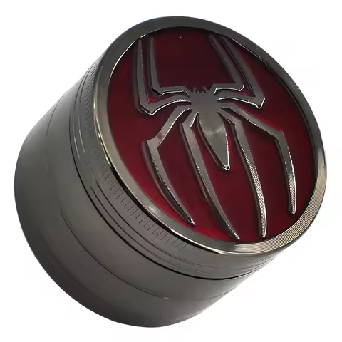 Spider 4-layer 50MM Metal Herb Grinder Manual Hand Spice Pepper Tobacco Mill Cutter Accessories Gift