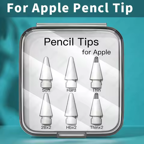 3pc & 6pcs Replacement Tips For Apple Pencil Pro 1st 2nd USB-C Durable Soft Hard Stylus Pen Tip For 
