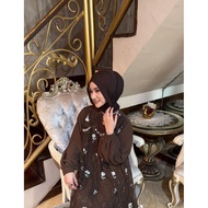 AQEELA DRESS FULL LINING Premium Ceruty Babydoll Jubah Muslimah