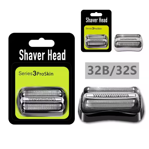 32B 32S 21B Series 3 Replacement Head for Braun S3 Shaver 3000s,310s,3040s,3050cc,3010s,3070cc,3080s