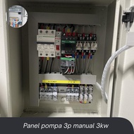 Panel pompa 3phase 3kw - panel blower 3p 3kw - mcb 3p 20a scheneider - overload LRD14 scheneider - b