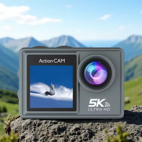 5K Action Camera Pro WiFi Remote Control Sport Camera with EIS HD 1080P 60FPS Bicycle Motorcycles He