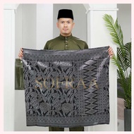 Sampin Songket Siap Jahit.Samping Hitam.Samping Baju Melayu.Songket Tenun Murah.Samping Songket.Samp