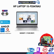 [เก็บคูปองลดเพิ่ม 900.-][ผ่อน 0% 10 ด.]HP LAPTOP 15-FC0478AU / Ryzen 7-5825U /ประกัน 2 Years Onsite