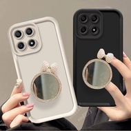 4G Phone Case for Honor X6A X6B X6C X6 X6S Plus, Internet Celebrity Women's Fashion Makeup Mirror, A